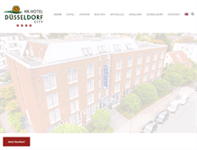 Tablet Screenshot of hk-hotels-duesseldorf.de
